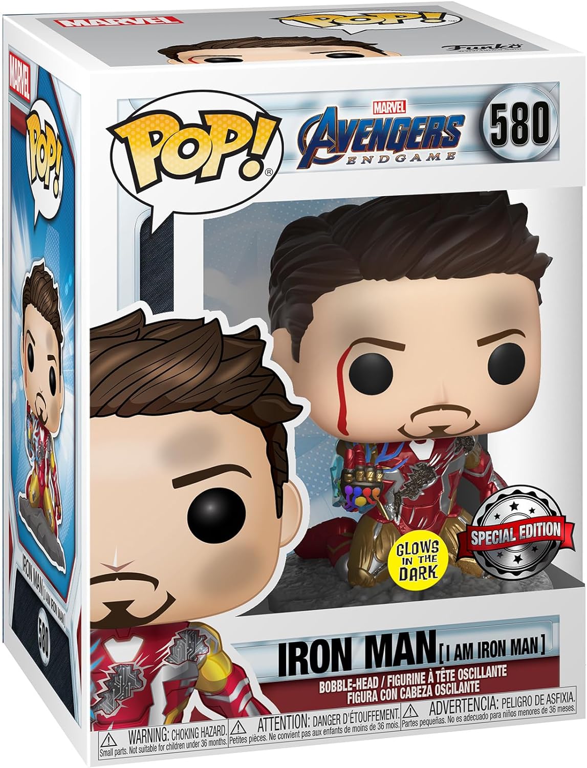 Marvel: Funko Pop! - Avengers Endgame - I Am Iron Man (Glow In The Dark (Vinyl Figure 580)