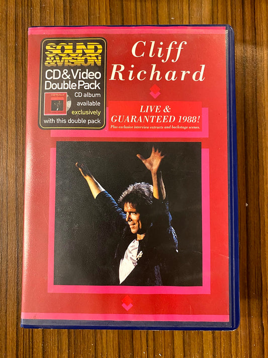 Cliff Richard - Live & Guaranteed 1988! (CD, Album + VHS, PAL + CD )