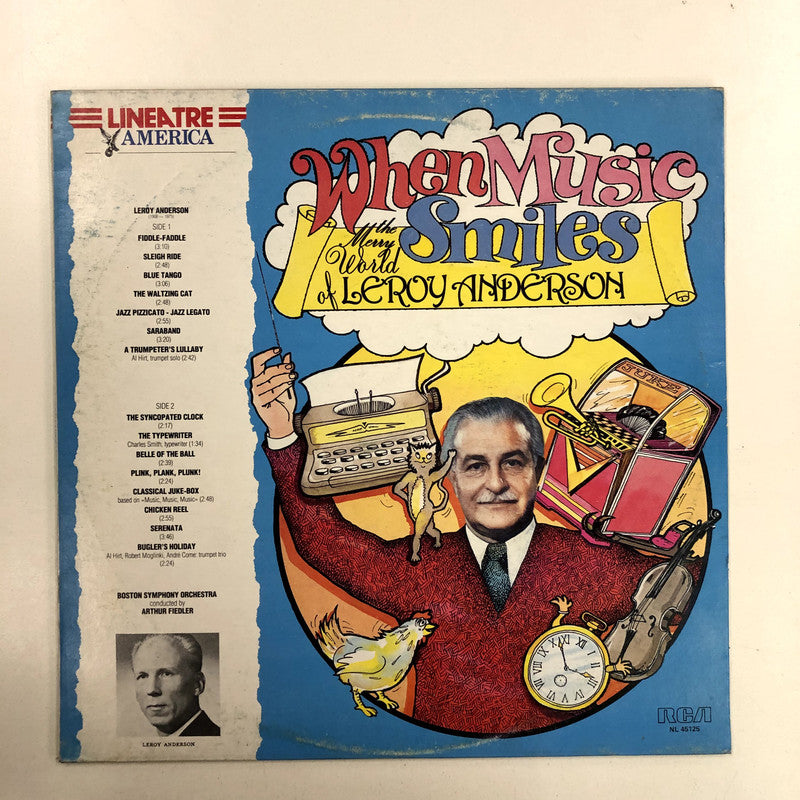 Leroy Anderson, Boston Symphony Orchestra, Arthur Fiedler, Al Hirt, Charles Smith (6), Andre Come - When Music Smiles. The Merry World Of Leroy Anderson (LP, Comp)