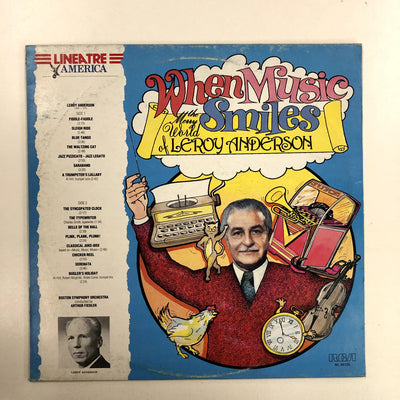 Leroy Anderson, Boston Symphony Orchestra, Arthur Fiedler, Al Hirt, Charles Smith, Andre Come - When Music Smiles. The Merry World Of Leroy Anderson (LP, Comp)