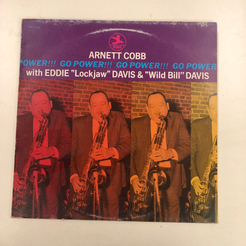 Arnett Cobb With Eddie "Lockjaw" Davis & "Wild Bill" Davis* - Go Power! (LP, Album, RE)